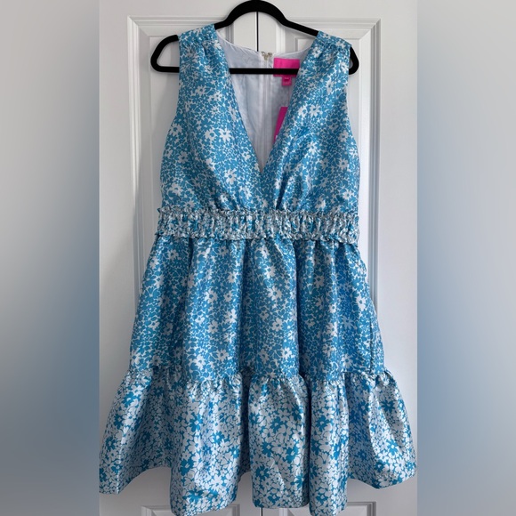 Lilly Pulitzer Blue Floral Mini Dress - Picture 3 of 9